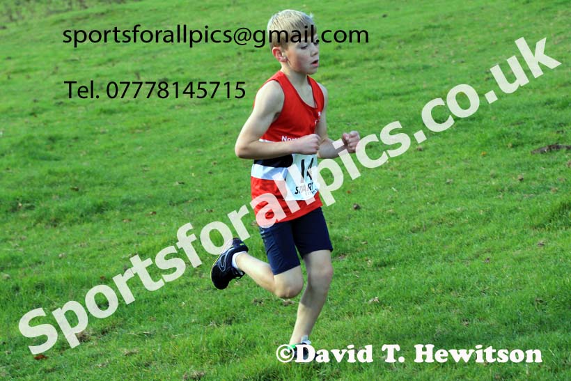 Boys under-13s, 2022 NECAA Cross Country Relays, Thornley Hall Farm, Peterlee, County Durham, October 15th. Photo: David T. Hewitson/Sports for All Pics